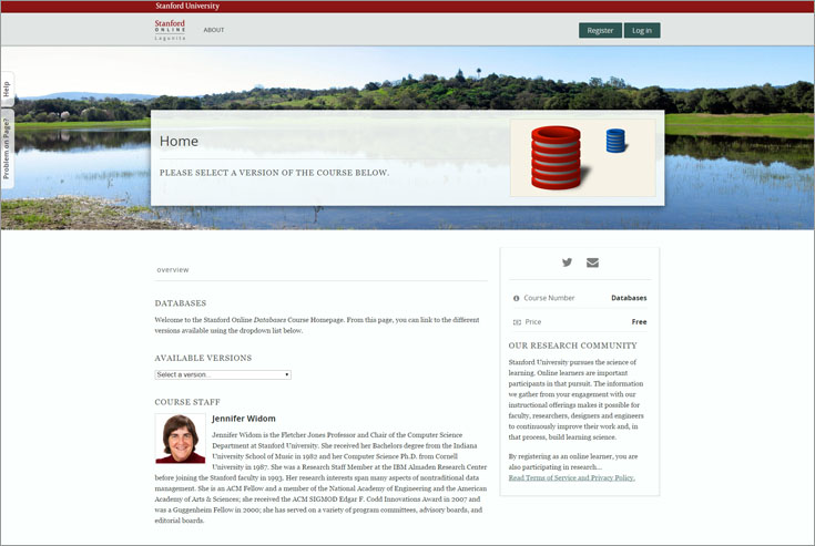 stanford-database-course-1-main-page