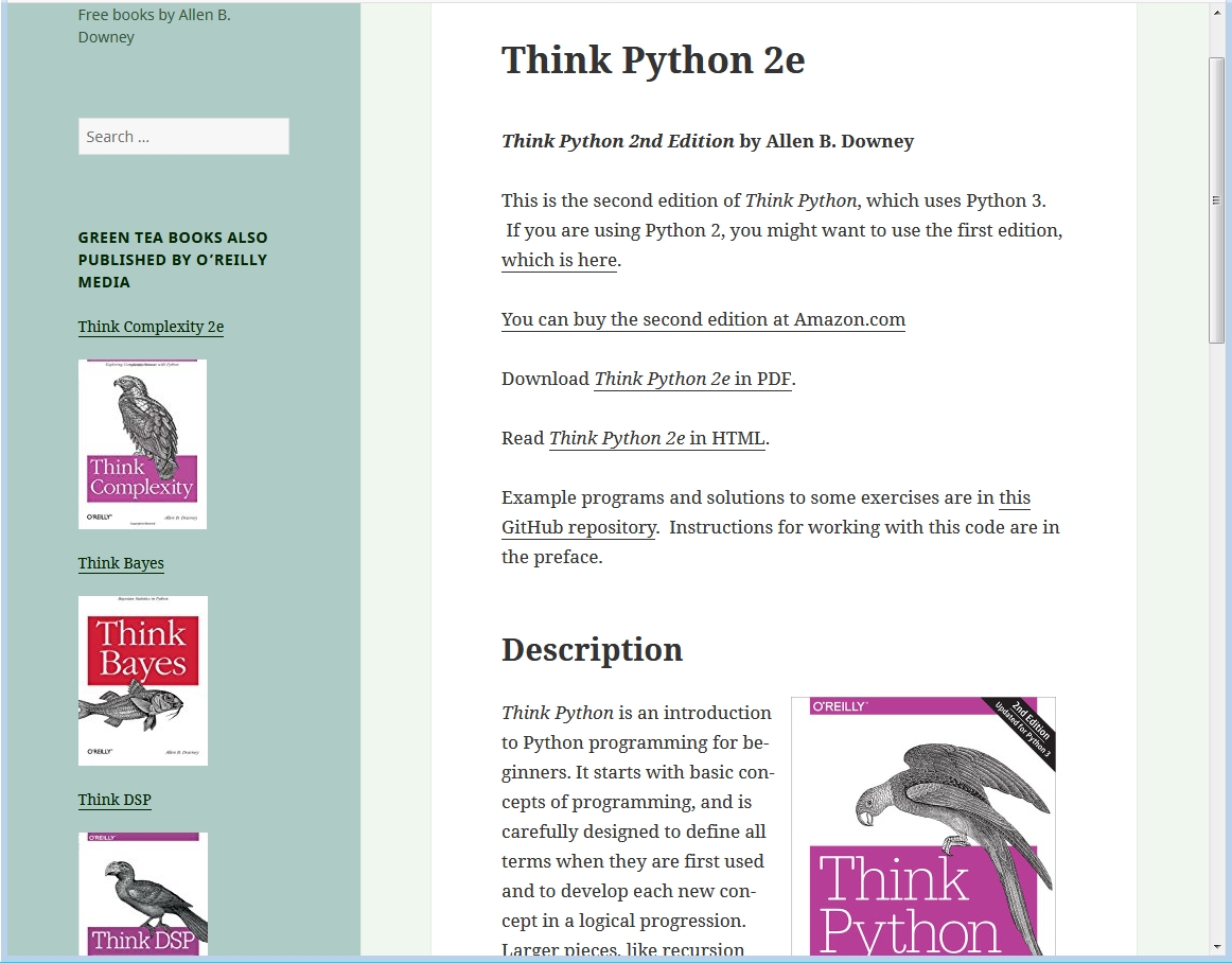 Think Python 2e